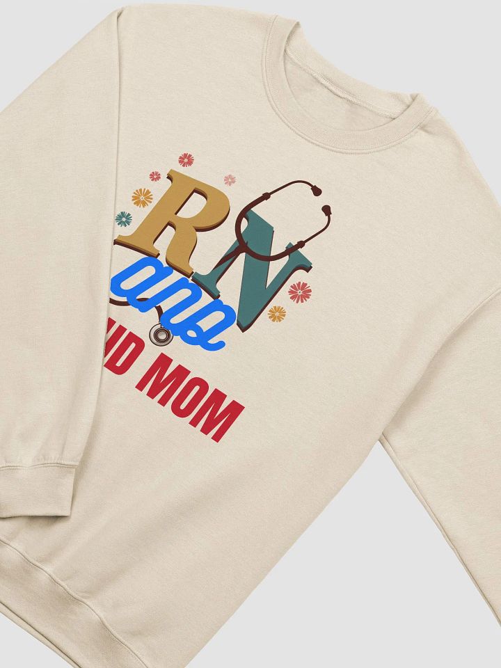 RN and Proud Mom Stethoscope Crewneck product image (46)