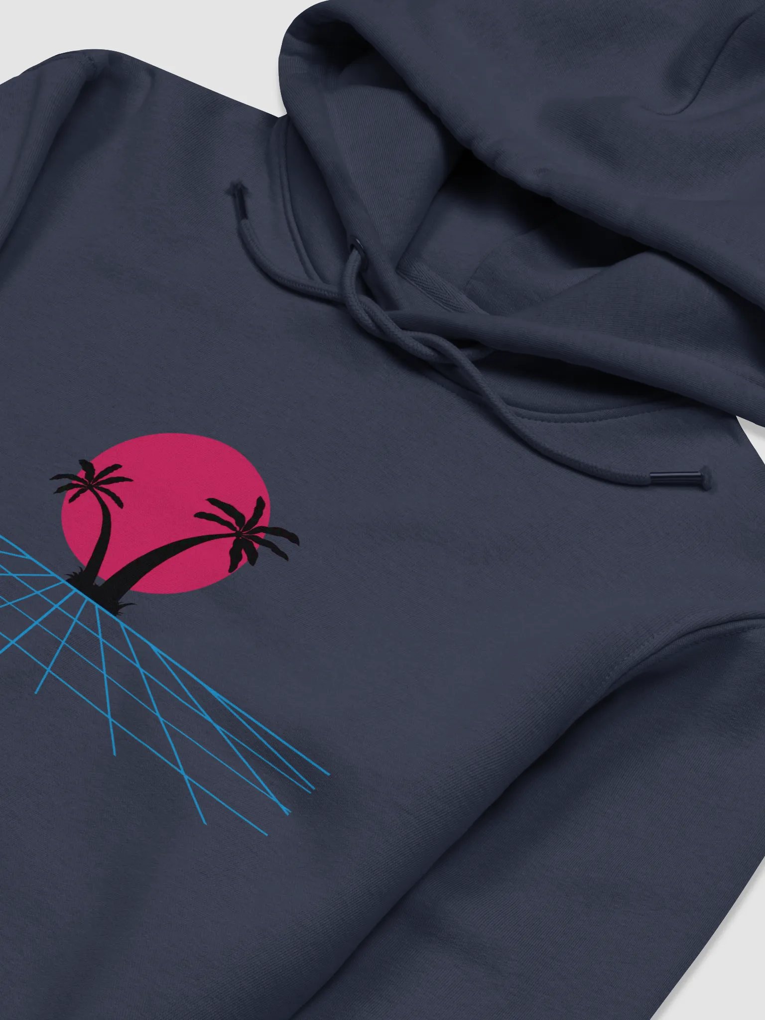 Synthwave Sunset Unisex Eco Hoodie product image (3)