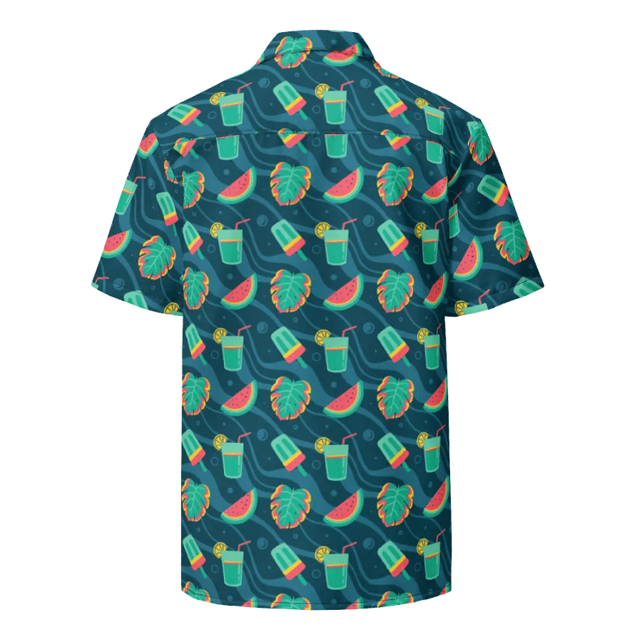 Summer Watermelon Cocktail Hawaiian Shirt product image (8)