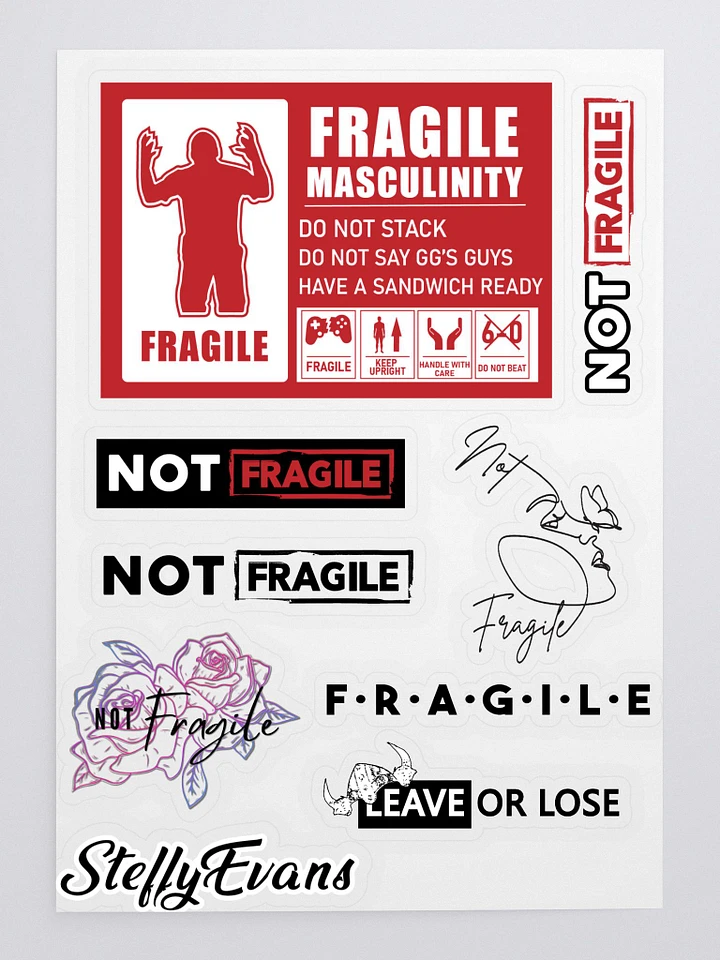 Fragile Men Sticker Sheet product image (1)