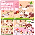 [Animated Background Set] Choco Strawberry 🍫🍓 product image (1)
