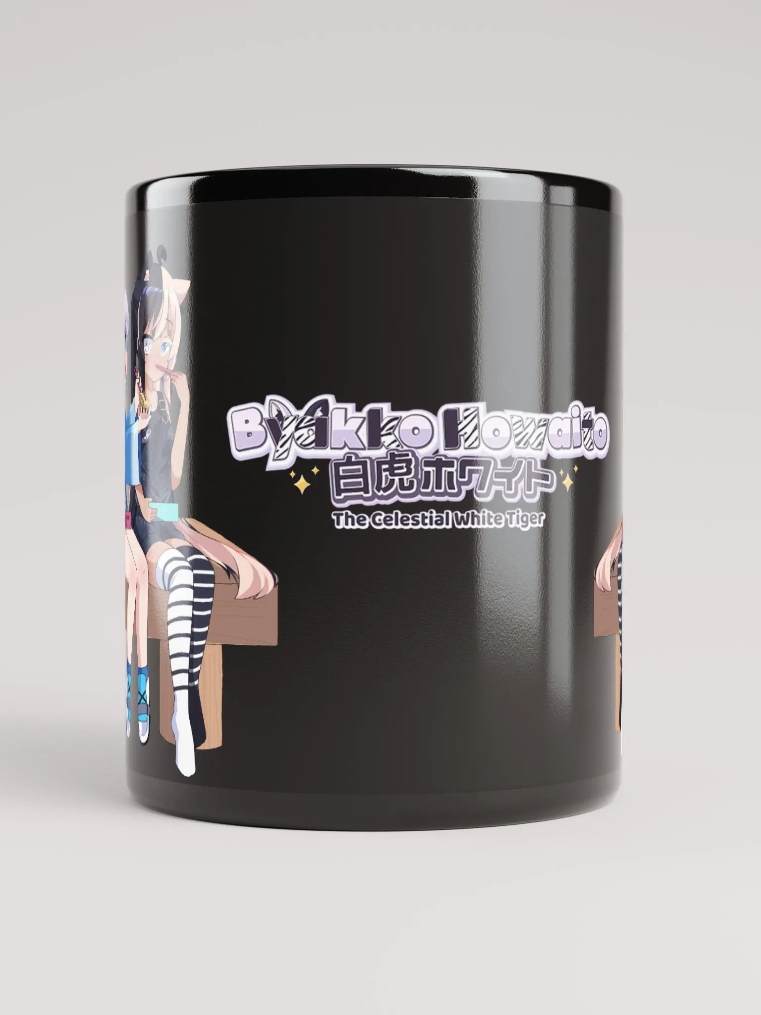 All Black Mug - Byakko x Gura Edition product image (10)