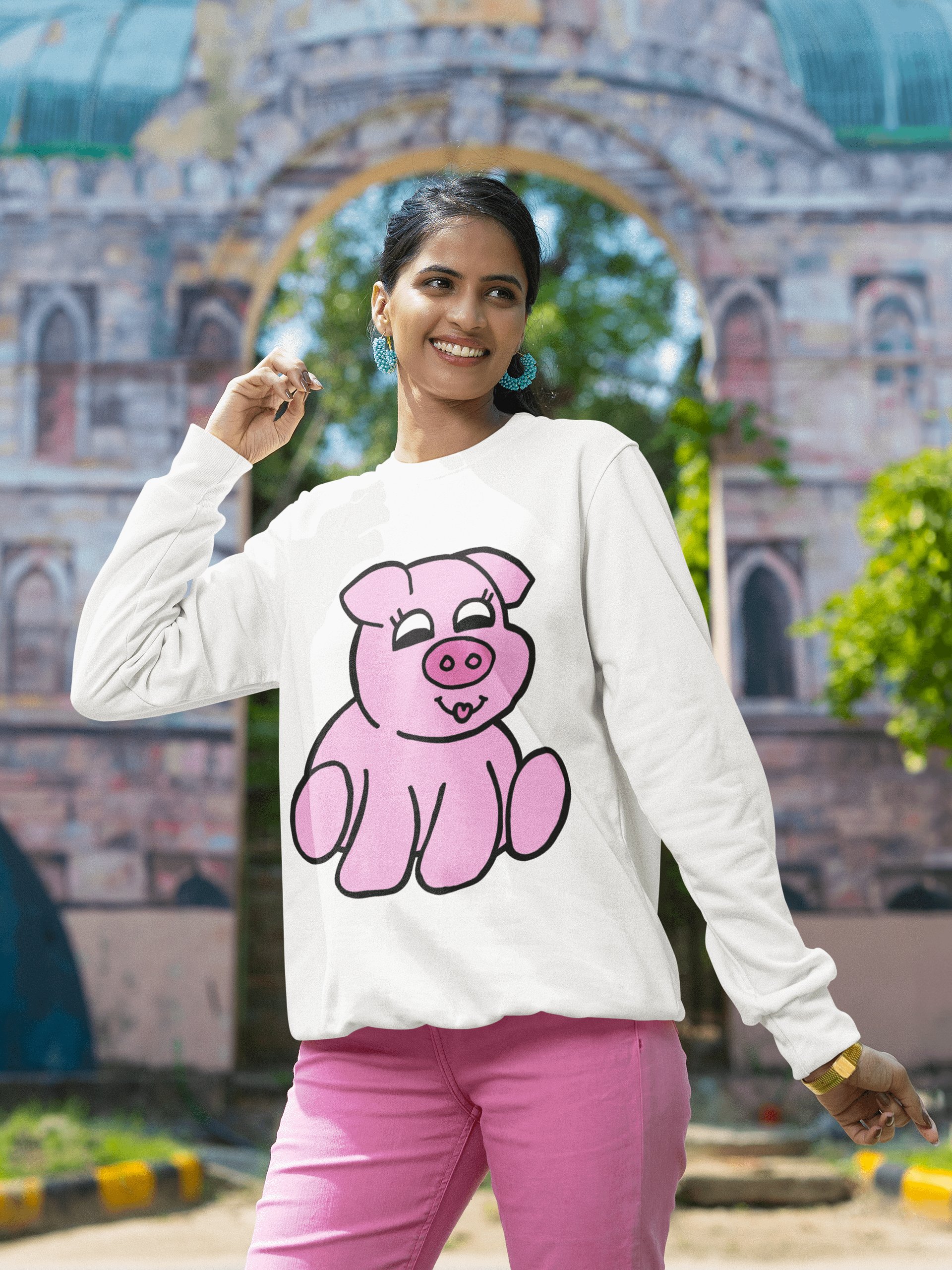 Oinkin' Adorable Long Sleeve Tee product image (1)