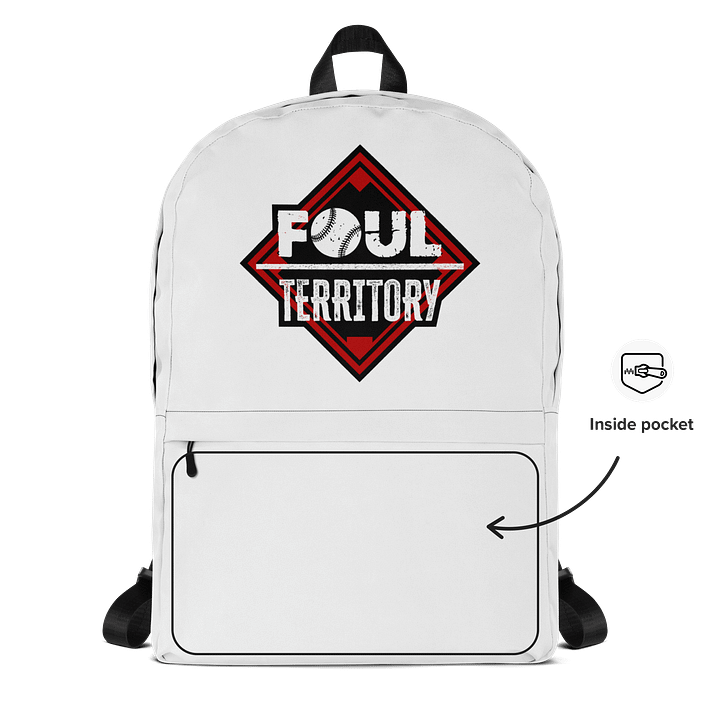 Foul Territory White Backpack product image (2)
