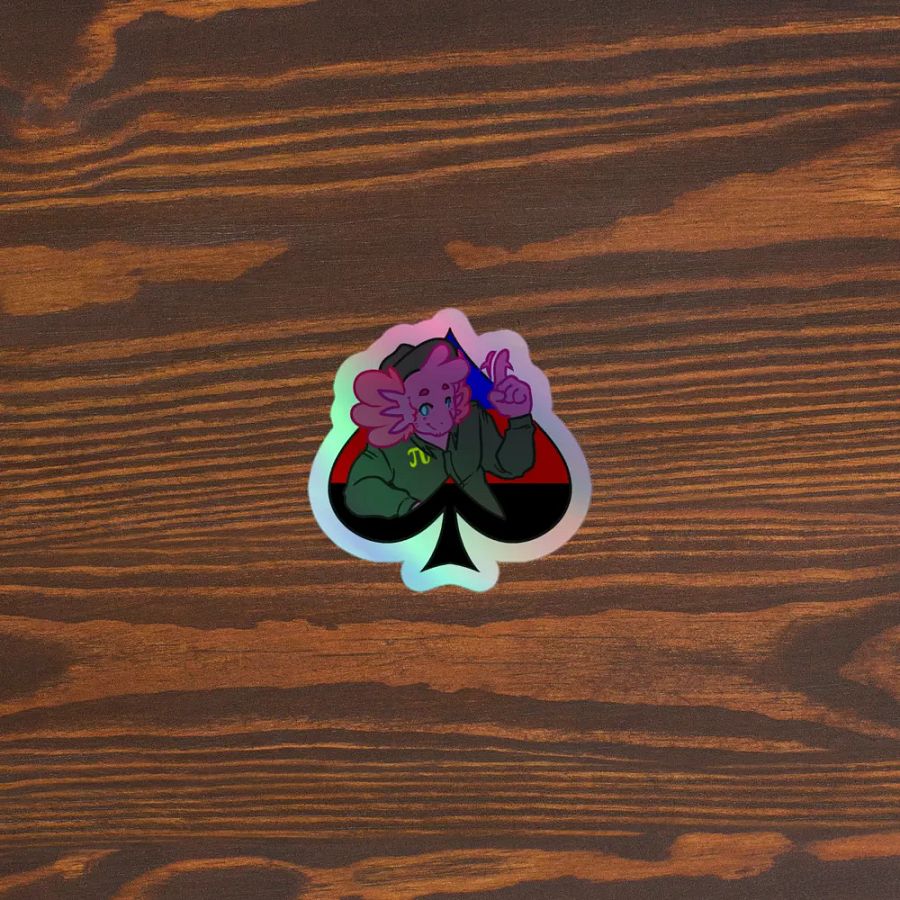 OG Poly in Spades | Kiss-Cut Holo Sticker product image (3)