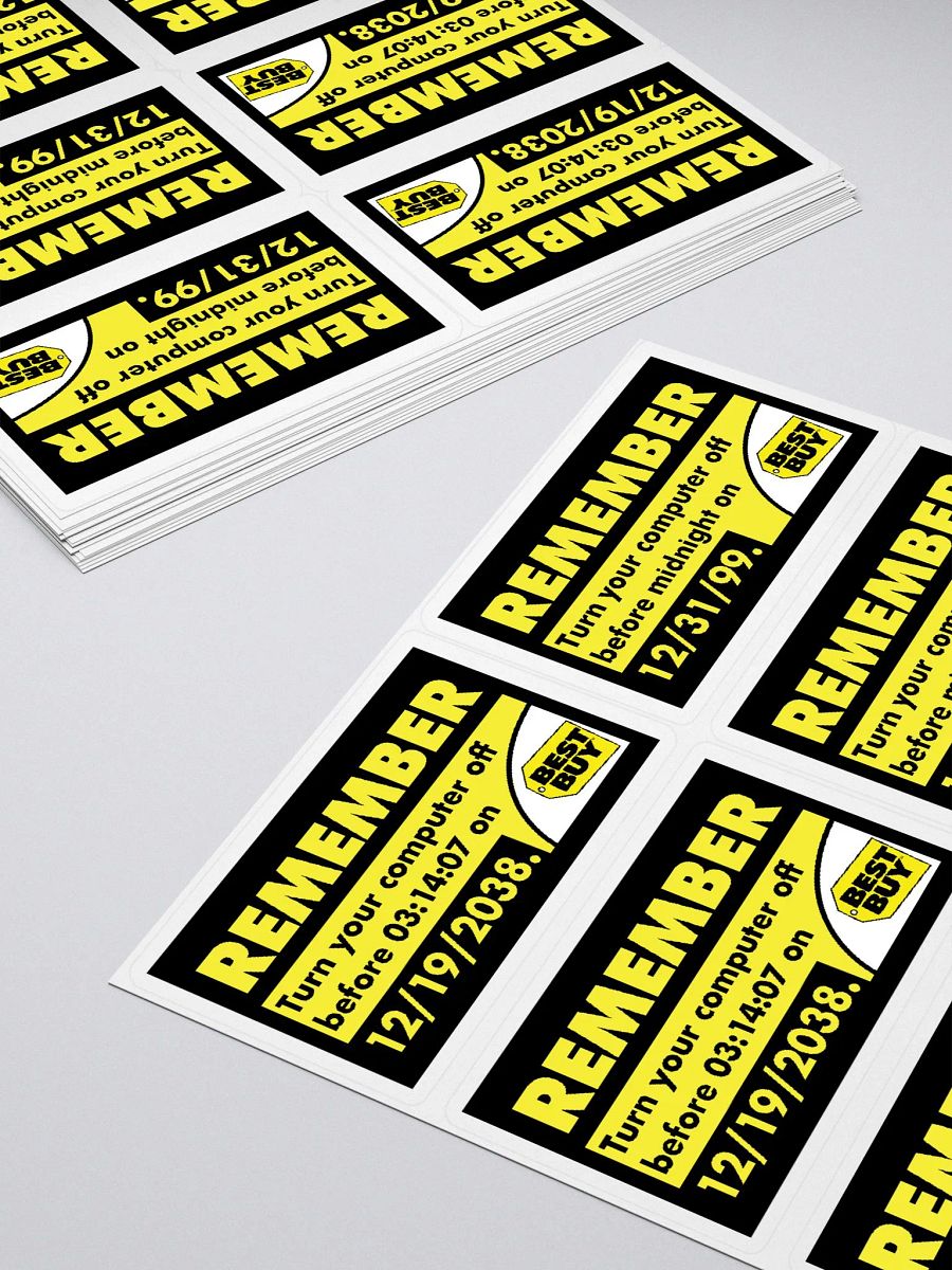 Y2K / Y2K38 Best Buy Parody Stickers product image (4)