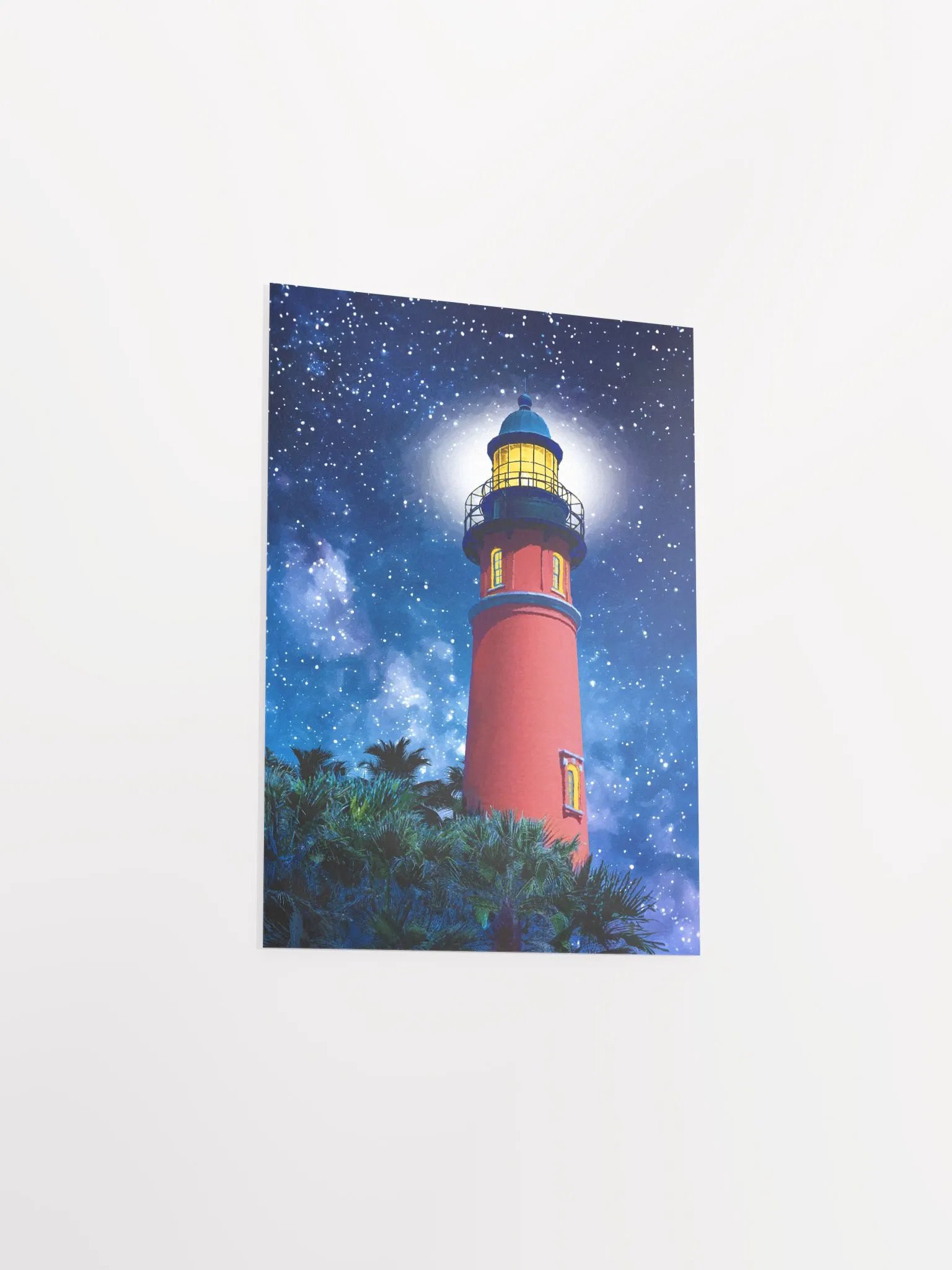 Ponce de Leon Inlet Lighthouse at Night Studio Art Print product image (3)