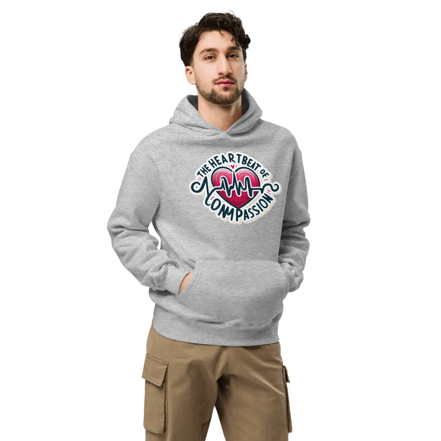 Compassionate Heartbeat Oversized Hoodie product image (37)