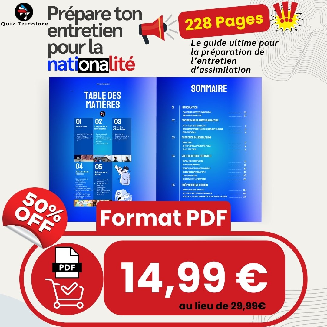 Comment Réussir mon Entretien de Naturalisation: Le guide ultime pour décrocher la nationalité française product image (3)