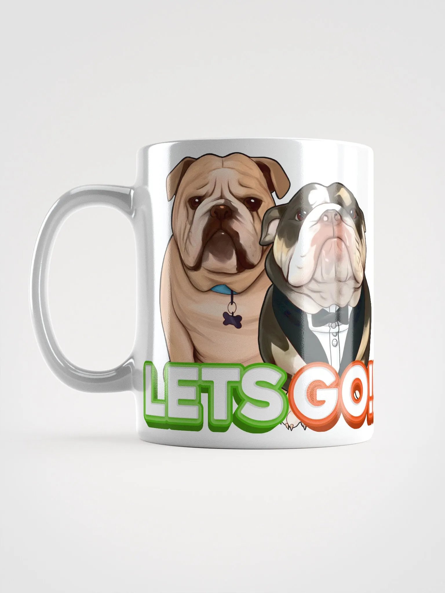 Sraightedge Monster Let's Go!! White Glossy Mug (11oz) product image (4)