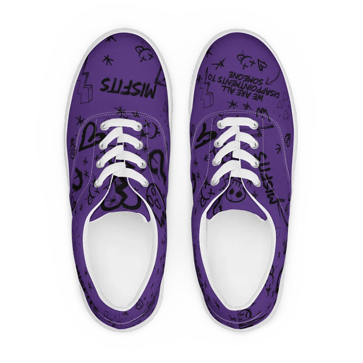 Misfits - Purple Women's Graphic Canvas Sneakers product image (2)
