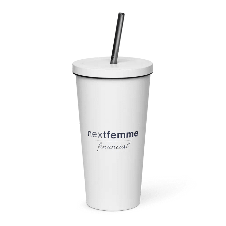 Insulated Tumbler Collection with Straw in Navy Logotype product image (1)