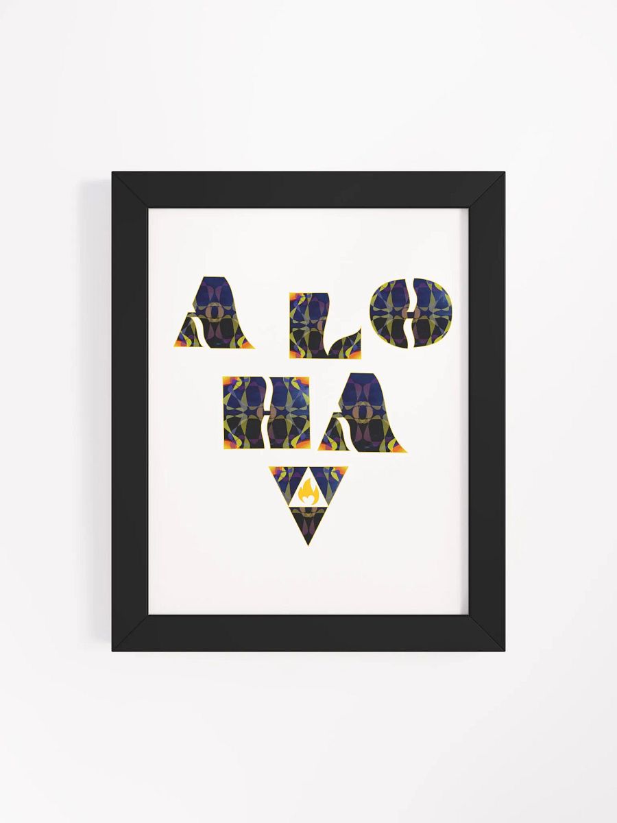 ALOHA LightSONG Heart Framed Poster product image (4)