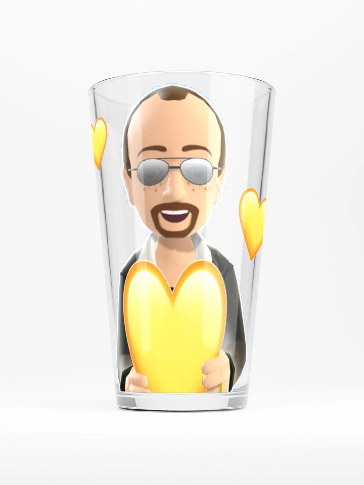 Hearts Emote - Pint Glass product image (1)