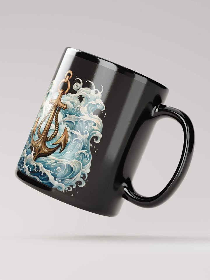 Anchored Artistry Black Mug product image (2)