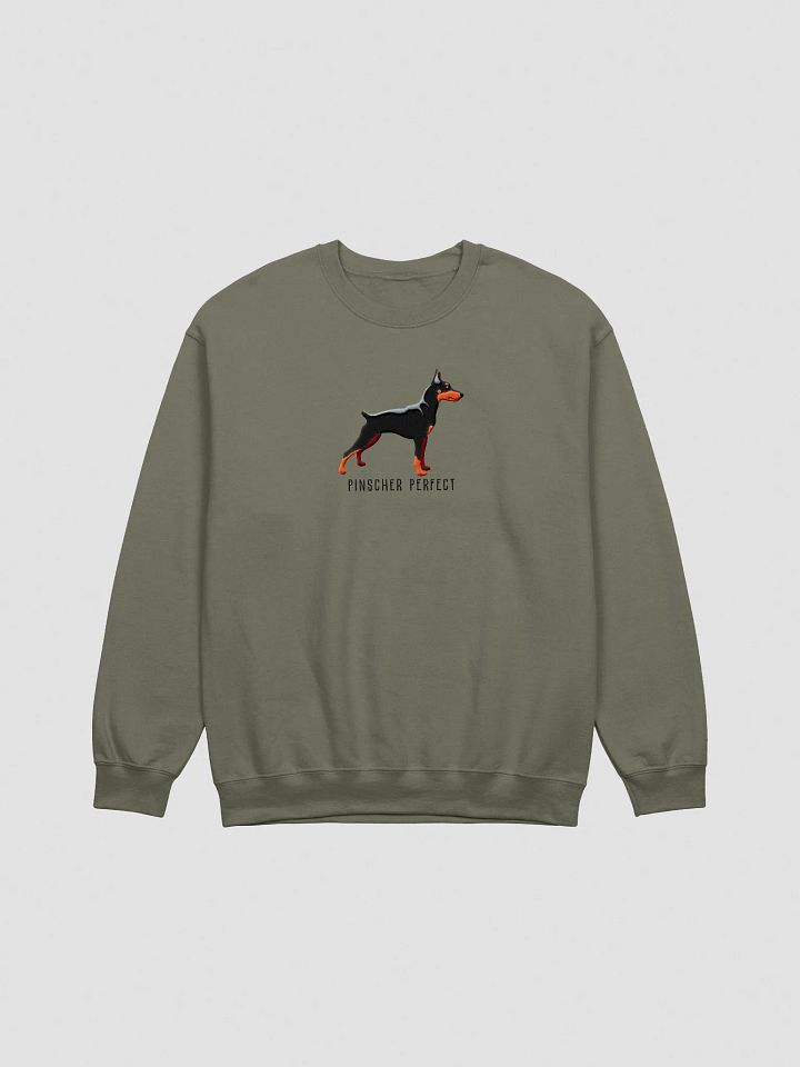 Pinscher Perfect Sweatshirt (Embroidered) of a Mini Pinscher(Black & Tan) product image (7)