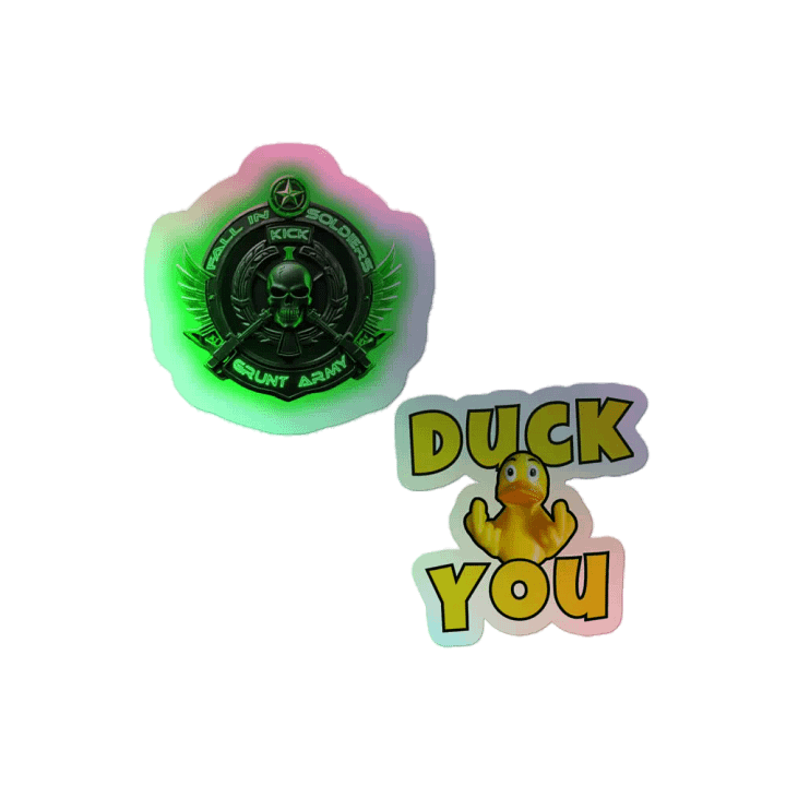 SSG Grunt Duck You & Fall in Holographic Sticker product image (2)