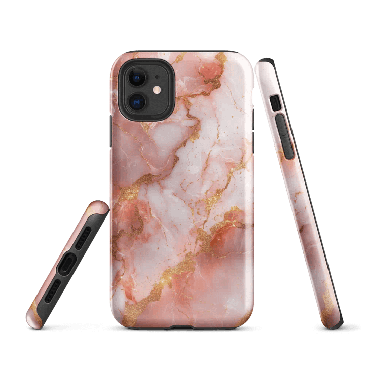 Pink Marble Effect - Tough Phone Case product image (1)