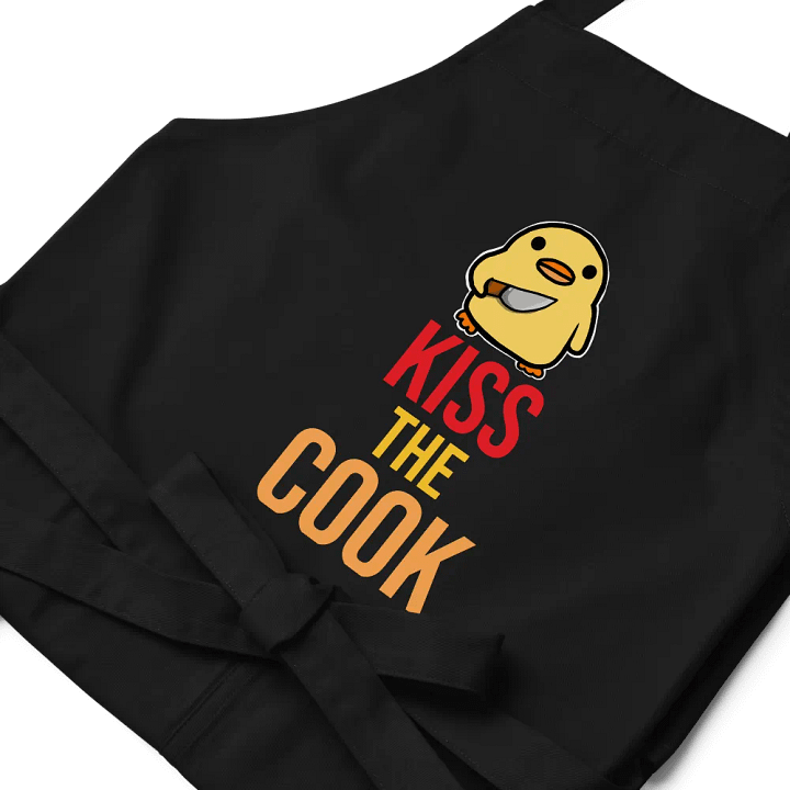 Printed Stabby Duck Kiss the Cook Apron product image (1)