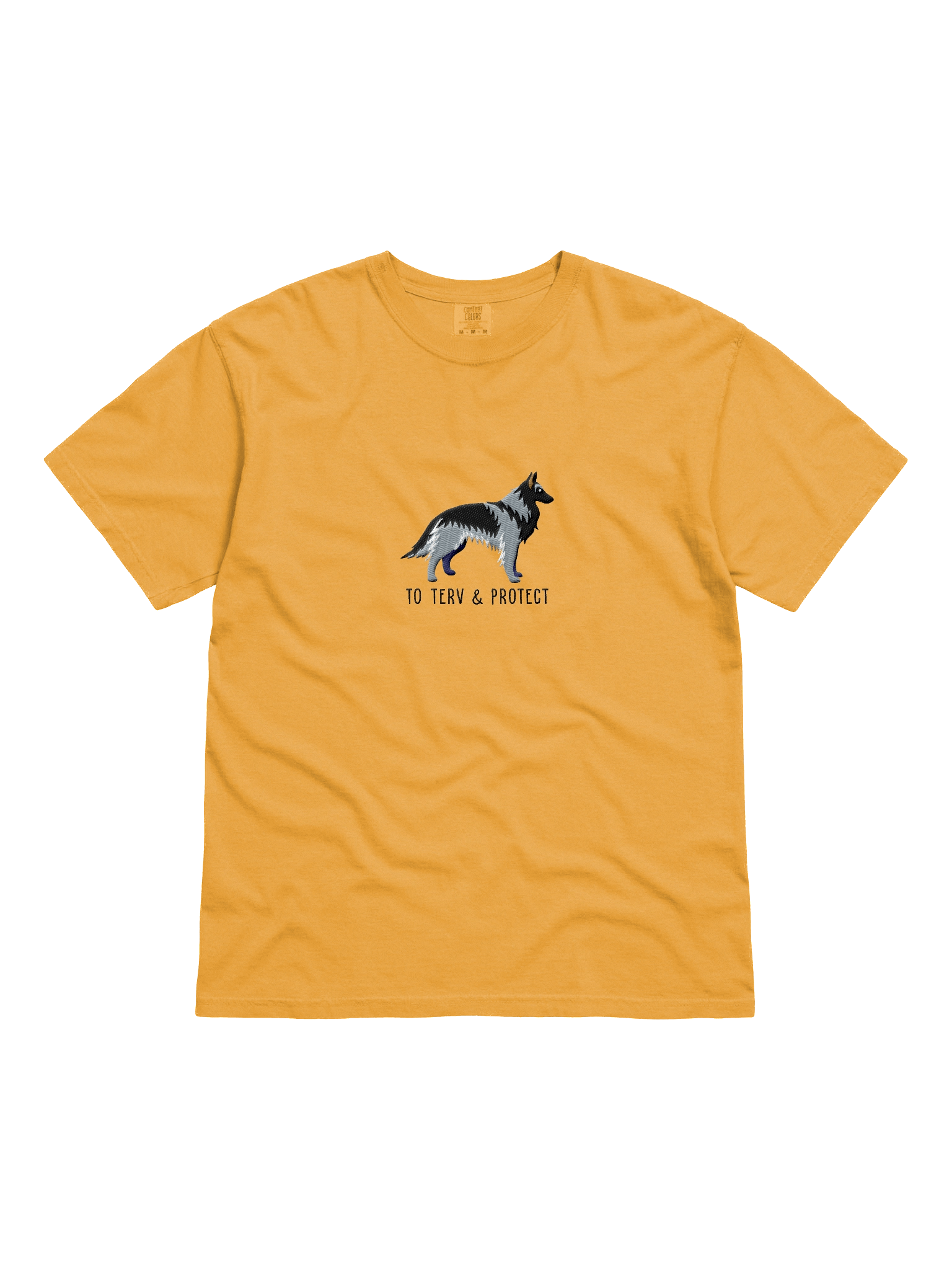 To Terv and Protect T-Shirt(Embroidered) of a Belgian Tervuren(Gray) product image (21)