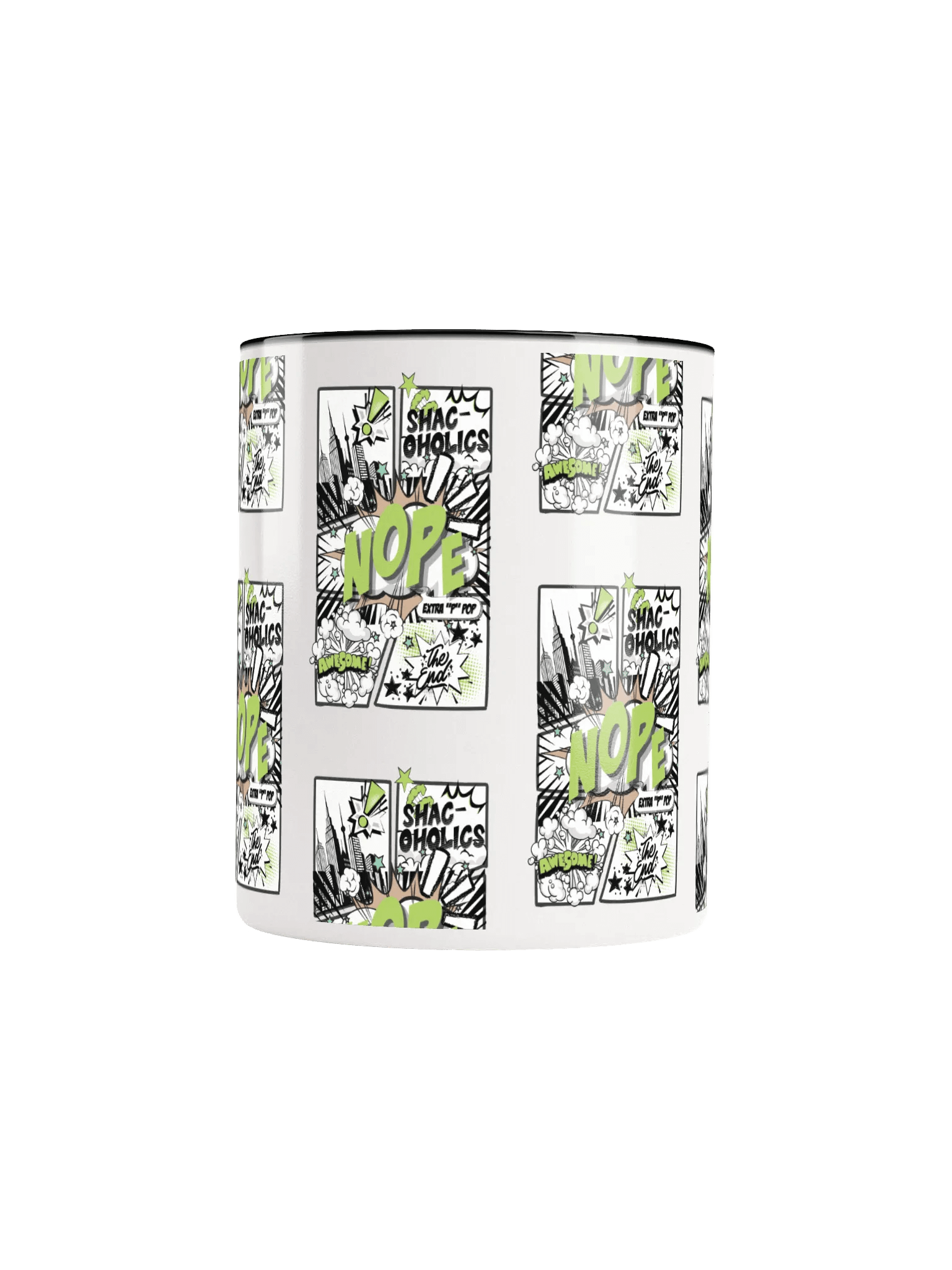 Shac-oholics Comic Blast Mug - Green 