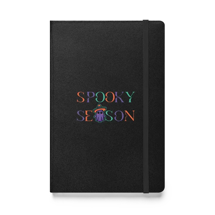 Spooky Season Sombrero Ghost Colorful Hardcover Bound Lined Notebook product image (1)