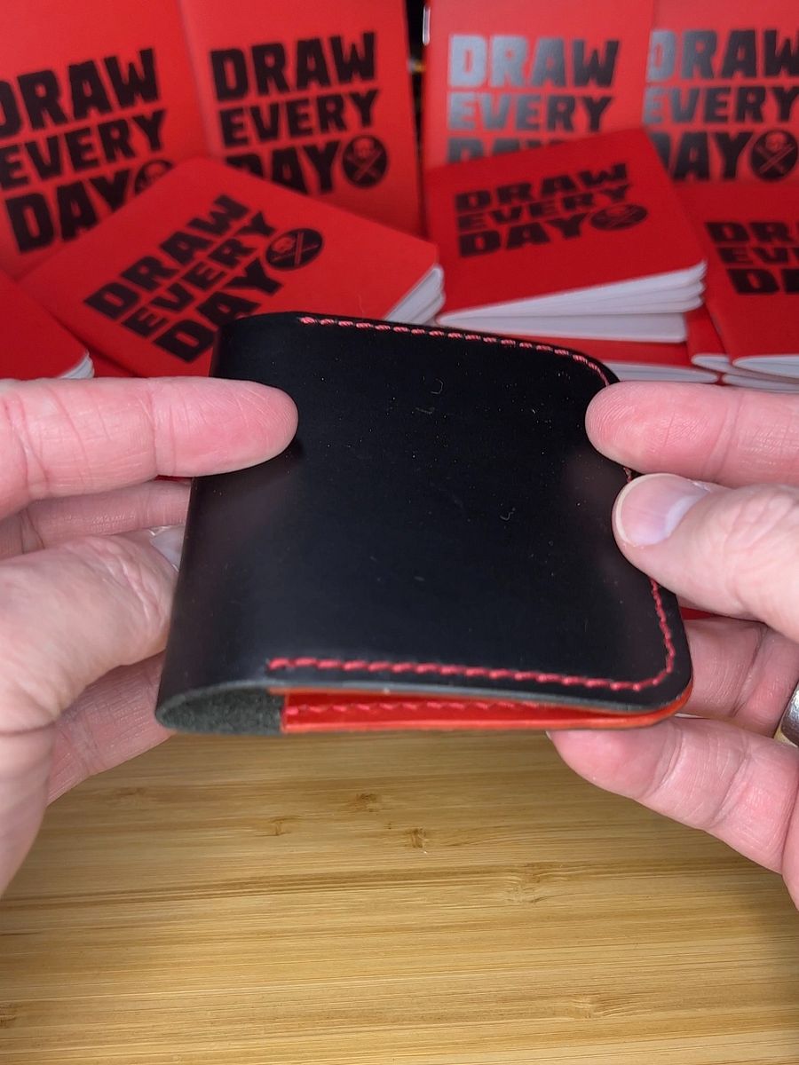 EDC Leather Sketch Wallet (Very Limited, only 1 Left!) product image (6)