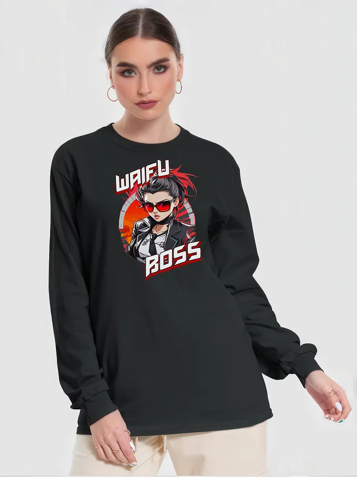 Waifu Boss v1 - Gildan Ultra Cotton Unisex Long Sleeve T-Shirt product image (2)