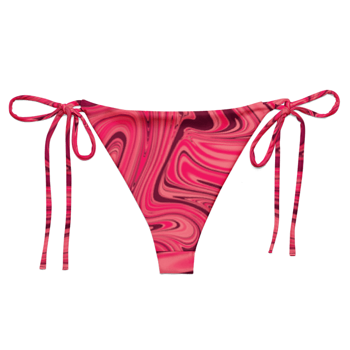 String Bikini Bottom - Shades of Magenta Pink Digital Fluid Art product image (2)