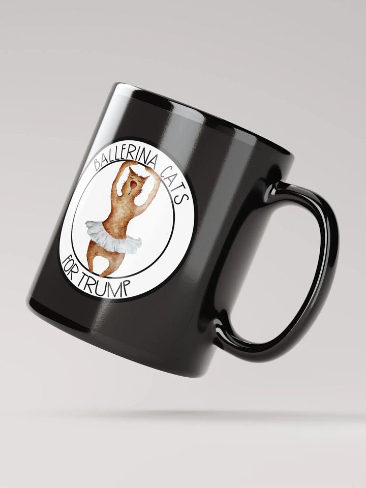 Ballerina Cats For Trump Black Mug product image (2)