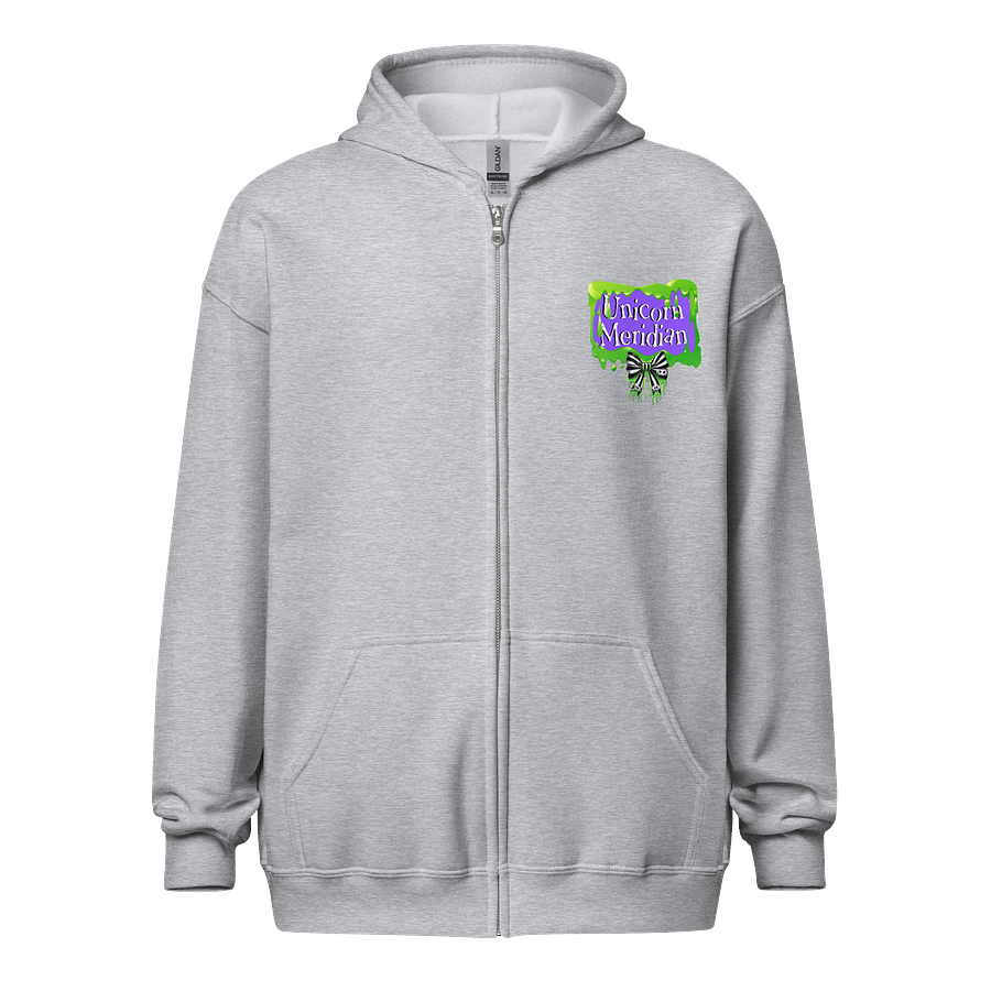 [UM Designs] Never Trust The Living [black] - Unisex Graphic Zip Hoodie product image (2)