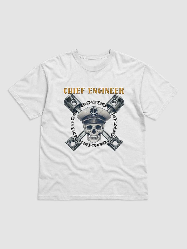 CHIEF ENGINEER MENS WHITE - T product image (1)