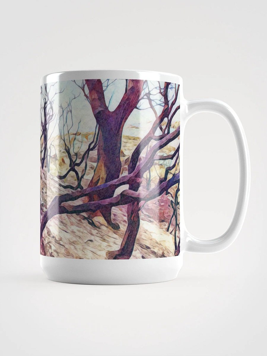 Abstract Graphic | White Coffee Mug | Twisted Treescape product image (3)