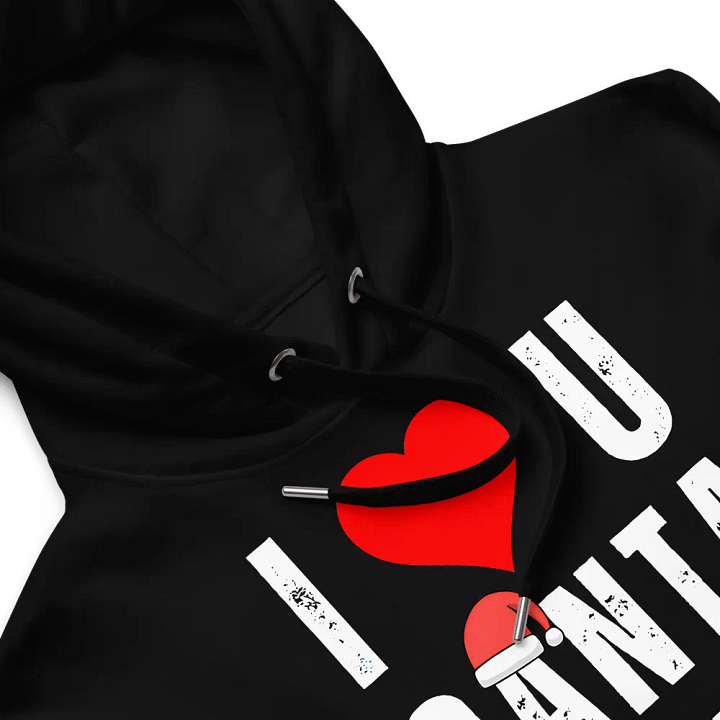 I love Santa Premium Eco Hoodie product image (2)