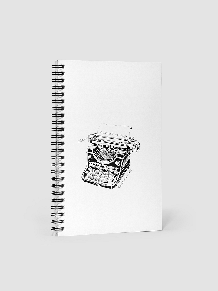 "Writing is Worship" Spiral Notebook product image (2)