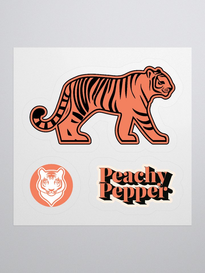 Peachy Pepper Walking Tiger Sticker product image (1)