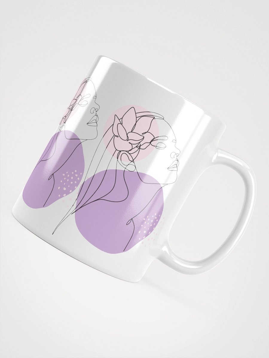 Mug Blanc Equilibre Femme Lavande - Paix de l'Ame - Idée Cadeau Raffiné product image (4)