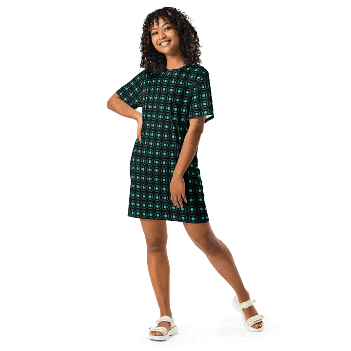 Abstract Repeating Values T Shirt Dress product image (2)