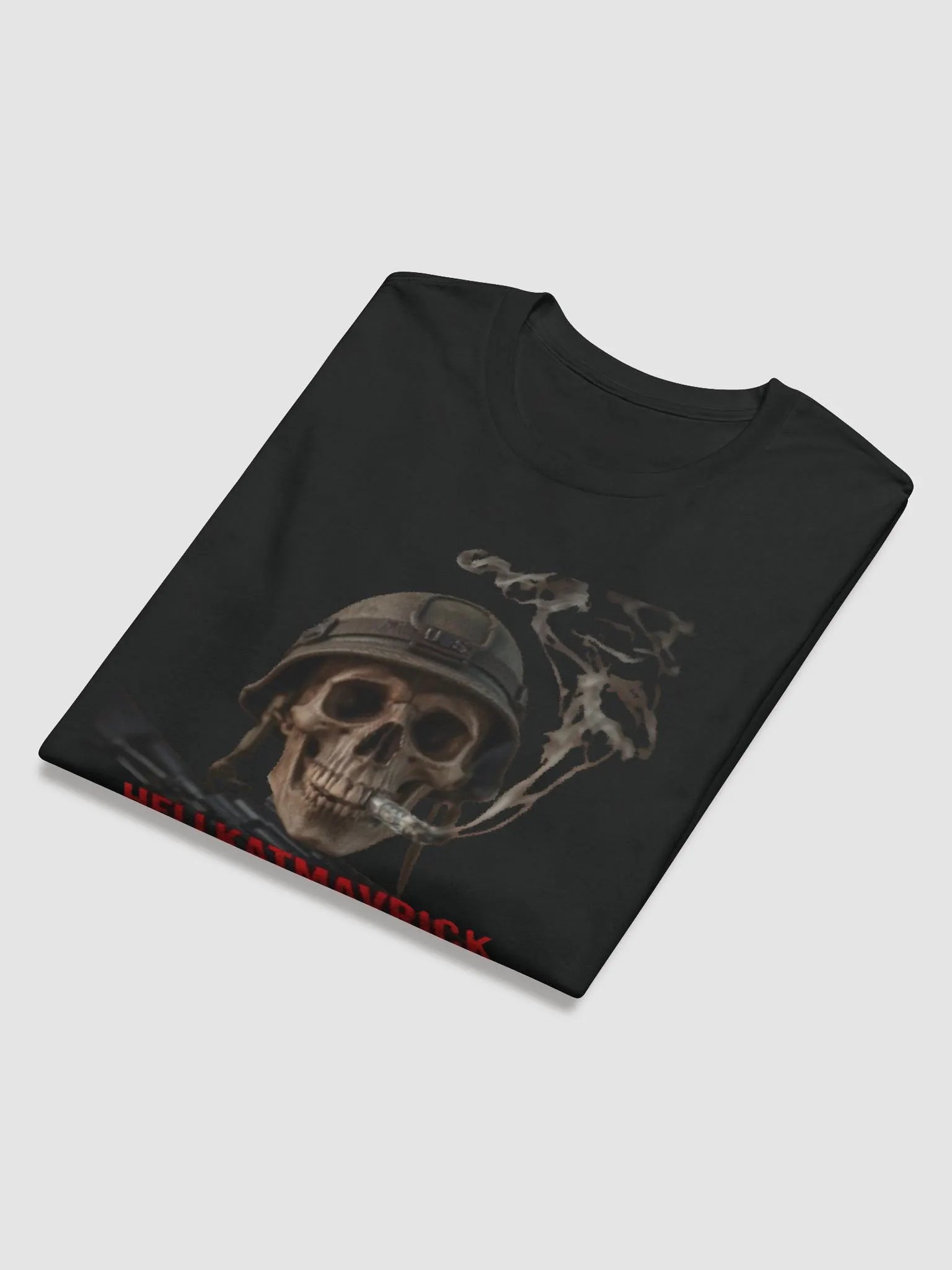 Hellkatmavrick Skull Helmet Long Sleeve Shirt product image (6)