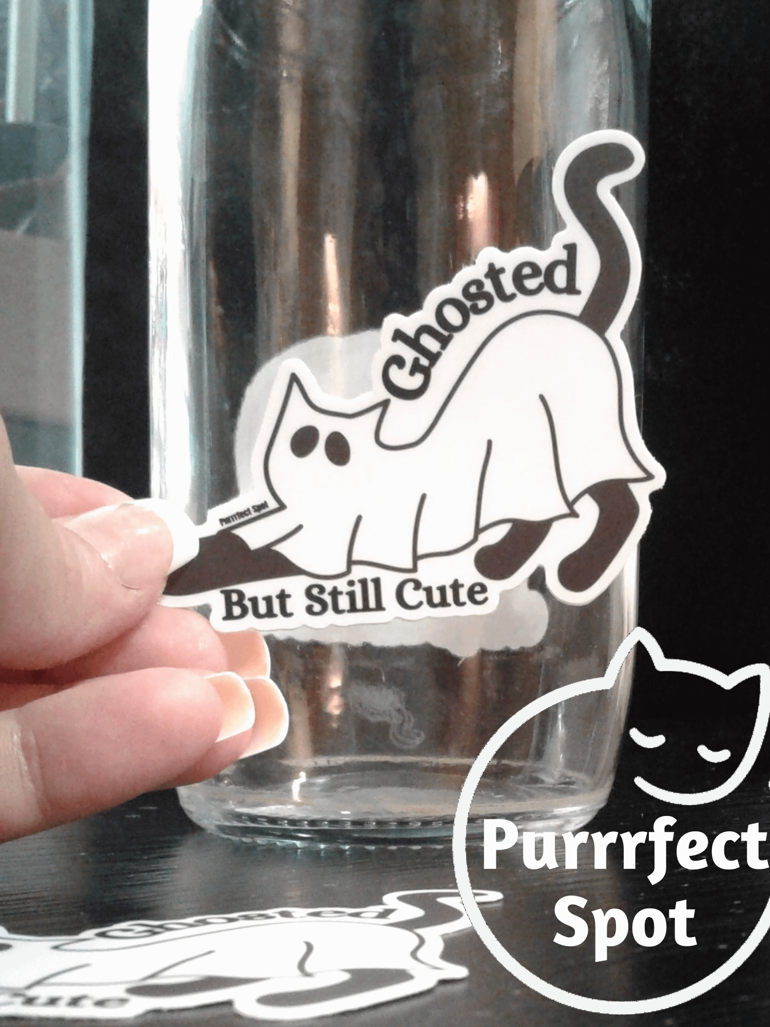 Ghosted, But Still Cute Cat Sticker 🐾👻 product image (3)