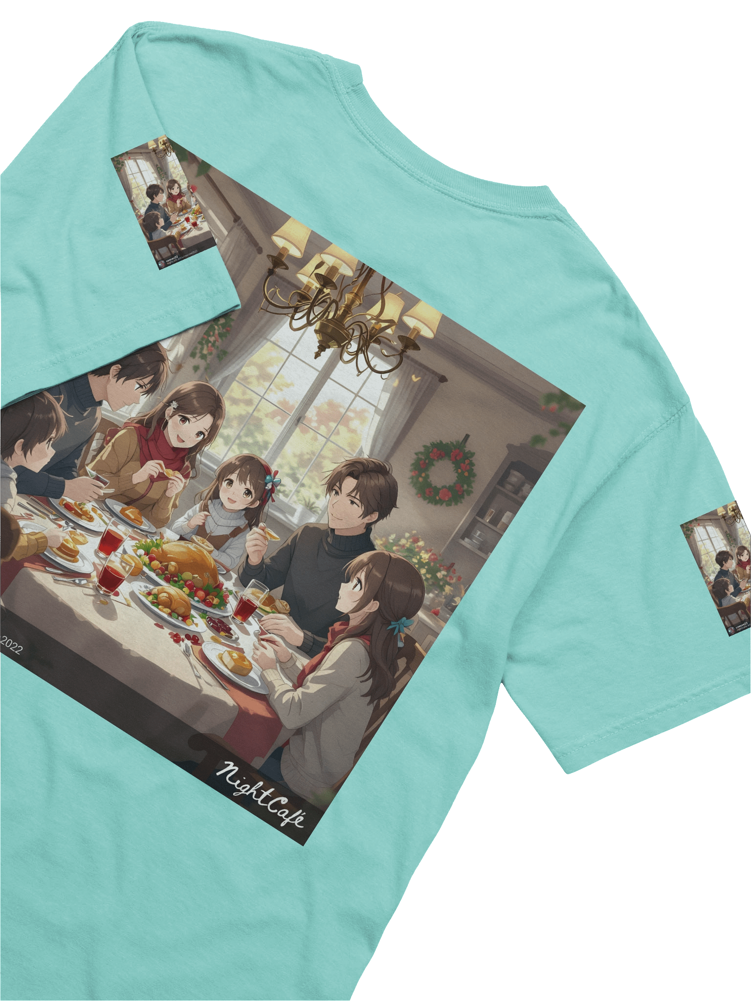 Festive Family Feast Cotton T-Shirt product image (6)