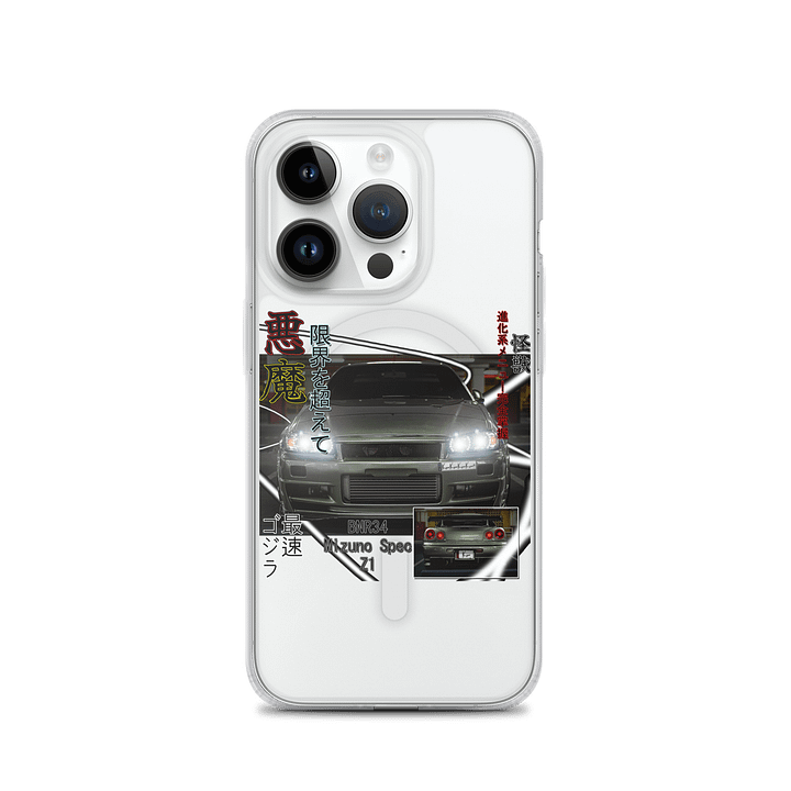 BNR34 Z1 SPEC, Japanese magazine style | Phone Case product image (3)