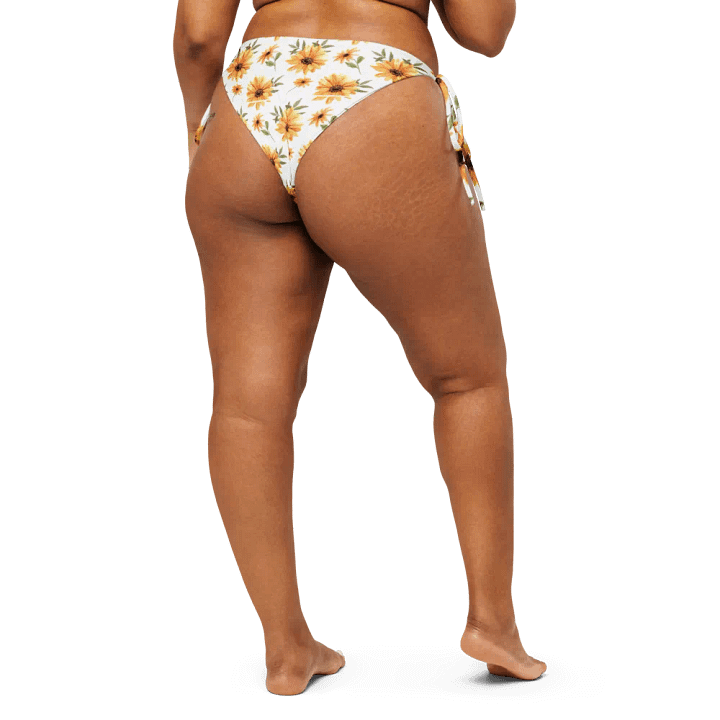 Watercolour Floral Pattern String Bikini Bottom - v6 product image (2)