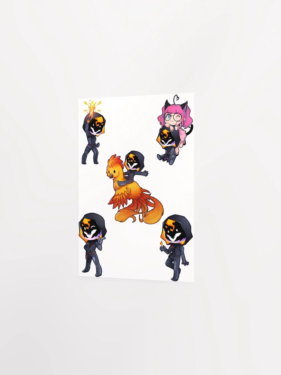 The Many Chibi's of Flame Supernova Poster (White) product image (2)