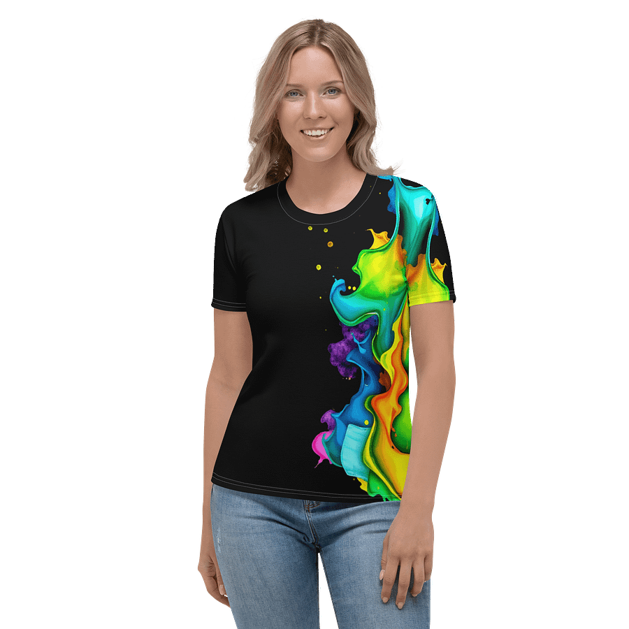 Vibrant Splash Ladies Tee product image (5)