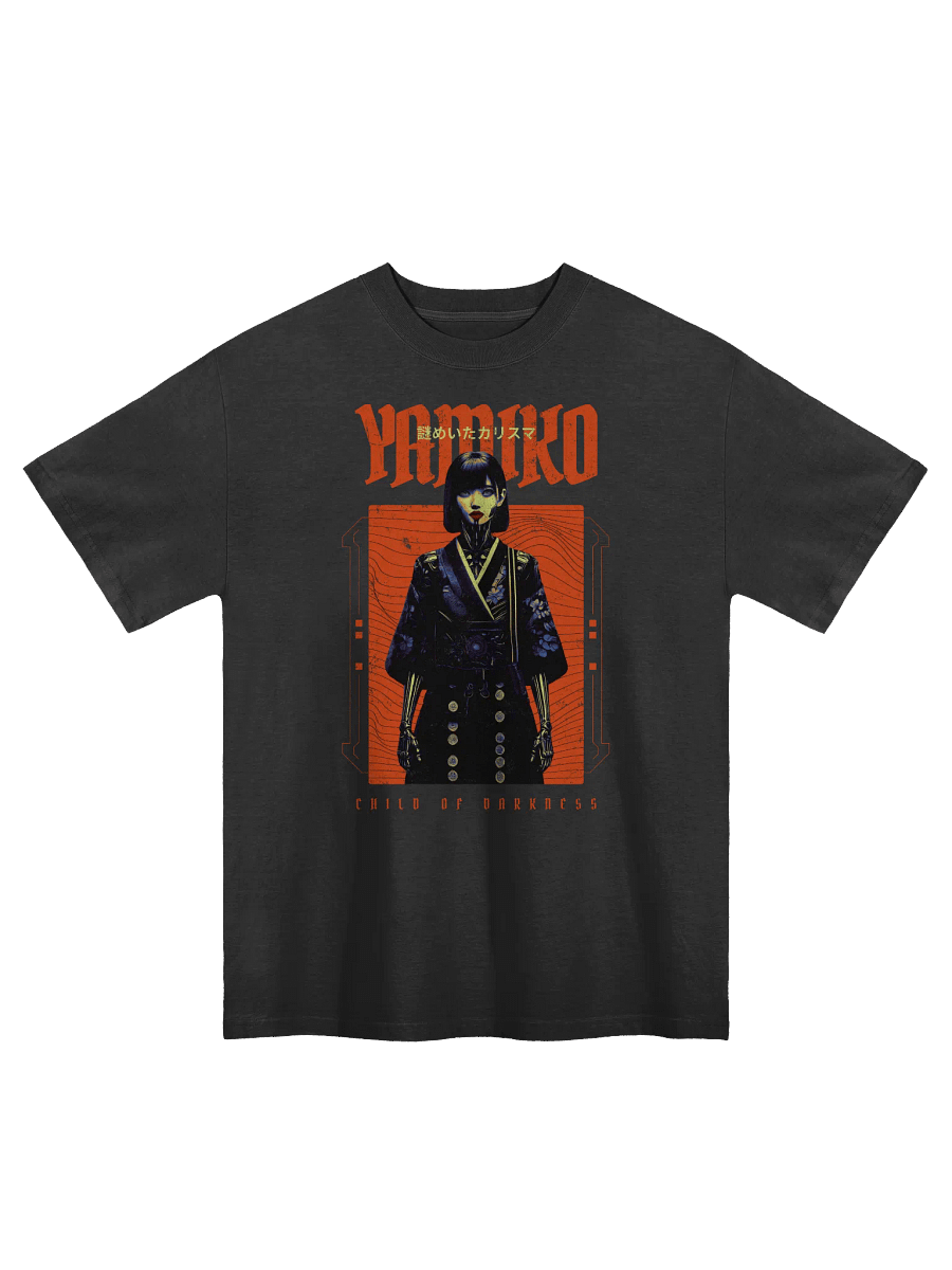 Yamiko: Dark Anime Aesthetic Oversized Vintage T-Shirt product image (1)