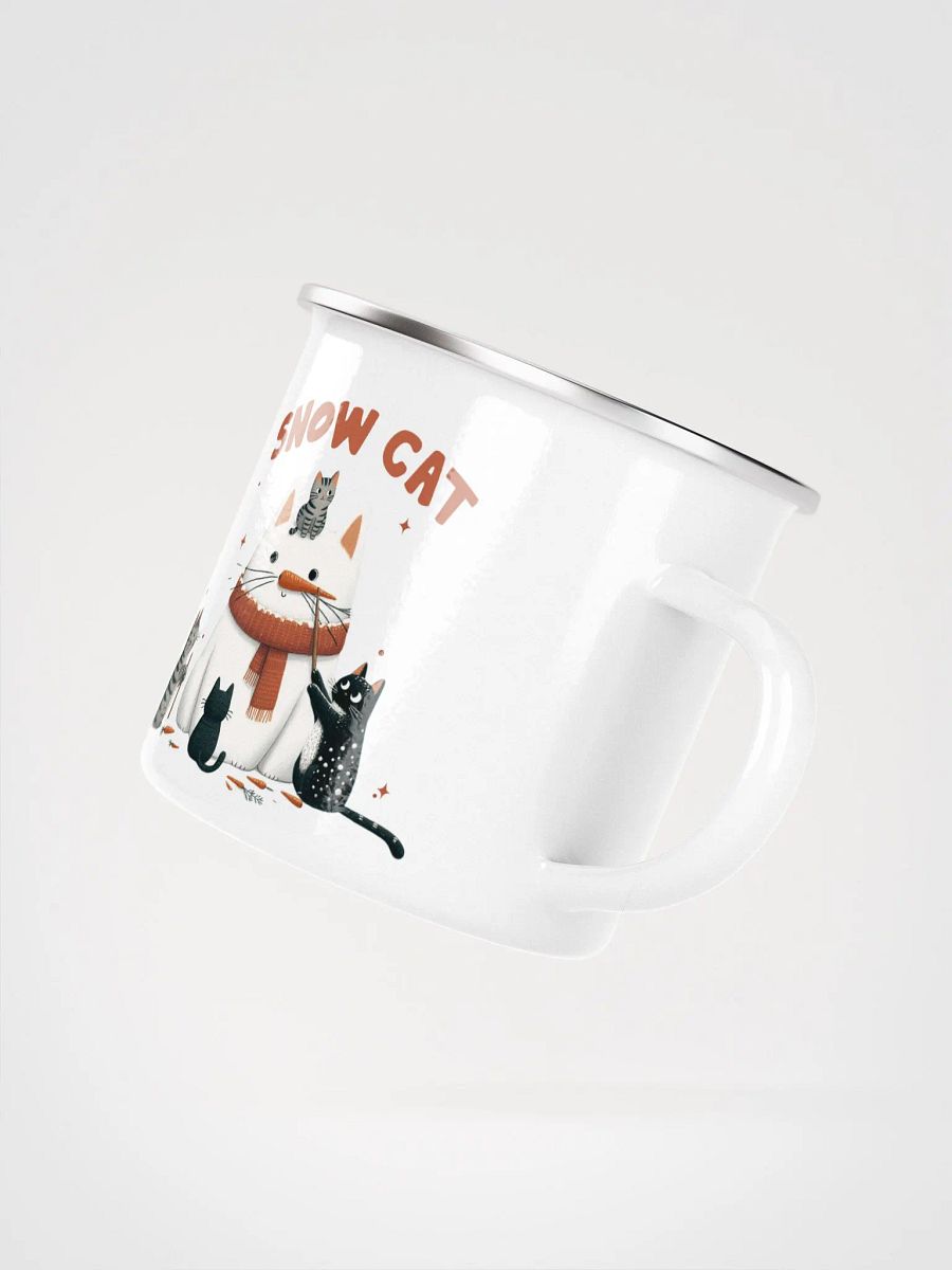 Whimsical Feline Gathering Enamel Mug product image (3)