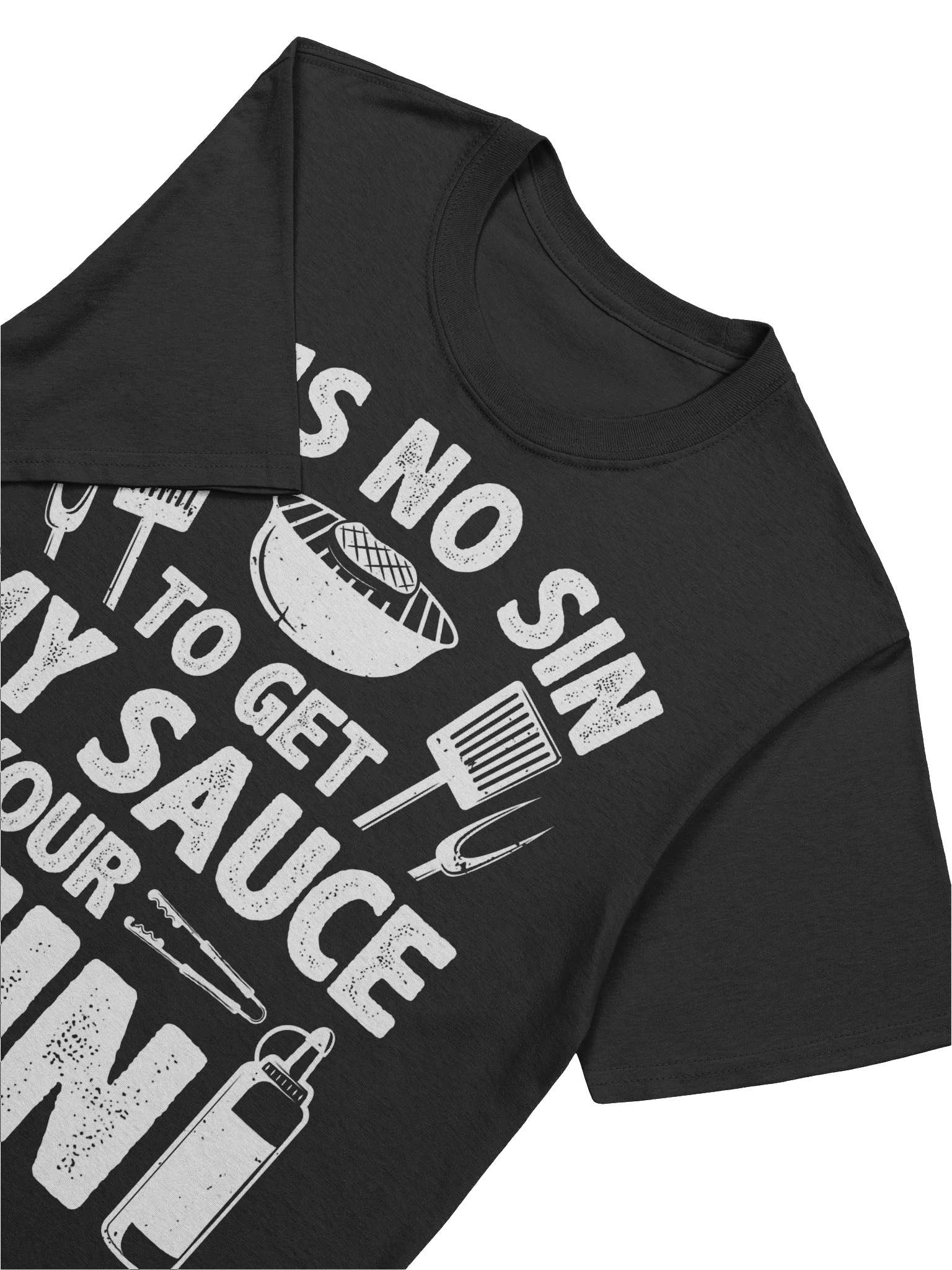 It’s No Sin to Get My Sauce on Your Chin – Gildan Softstyle Unisex T-Shirt product image (5)