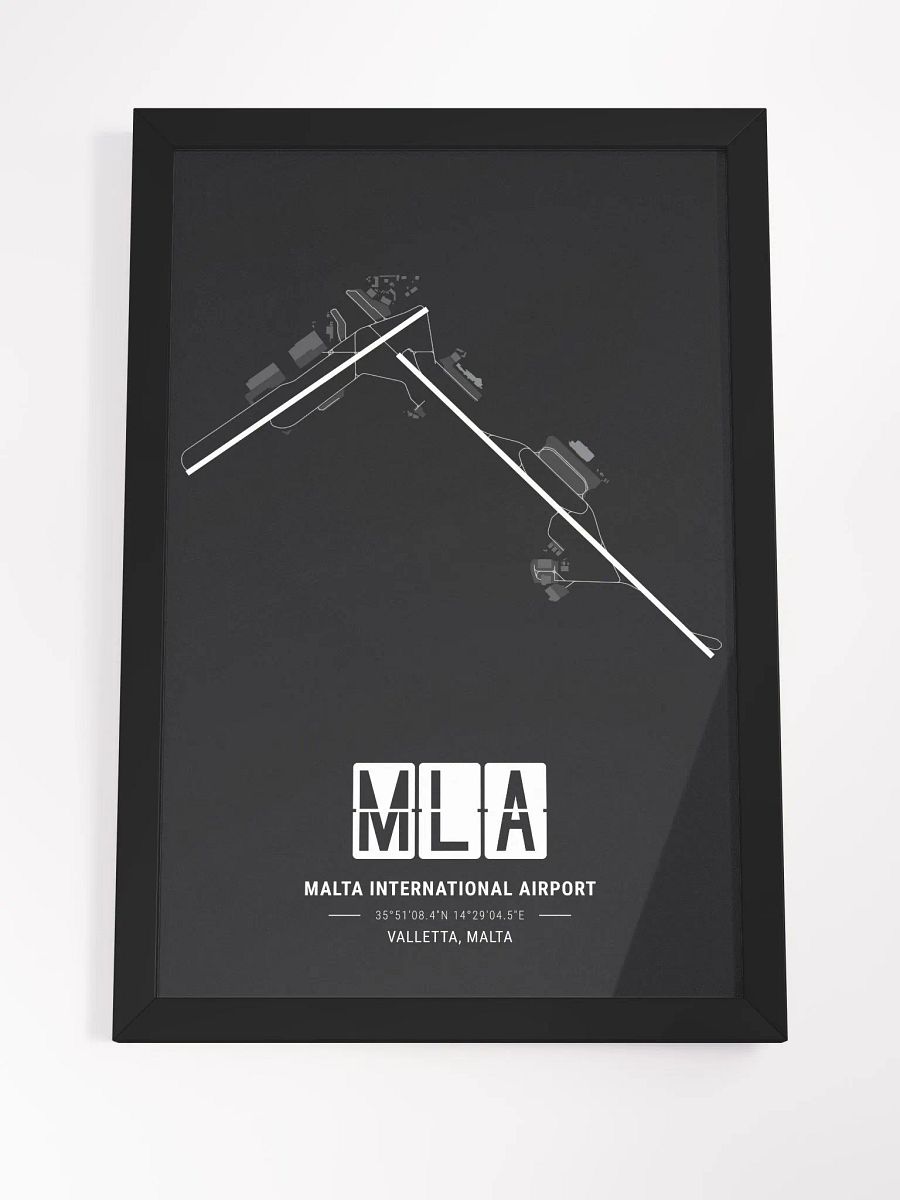 Framed Airport MLA Premium Map On Matt Paper product image (4)