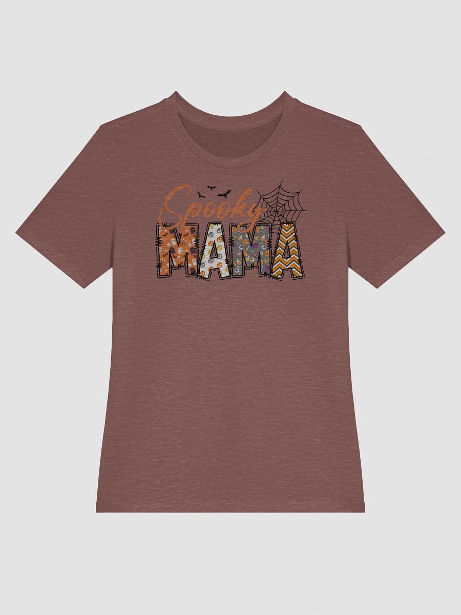 Women's Supersoft Relaxed-fit T-Shirt Spooky MAMA Letter product image (37)